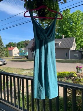 Patagonia Teal Green Blue Sleeveless Sundress